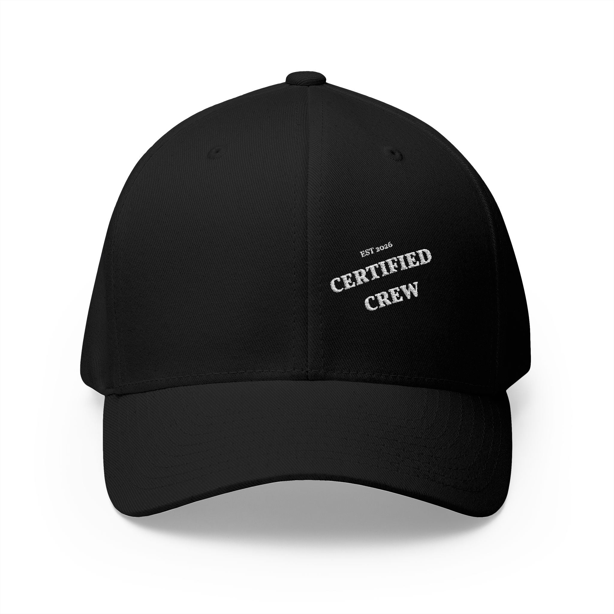 Certified Crew Closed-Back Structured Cap (Embroidery)