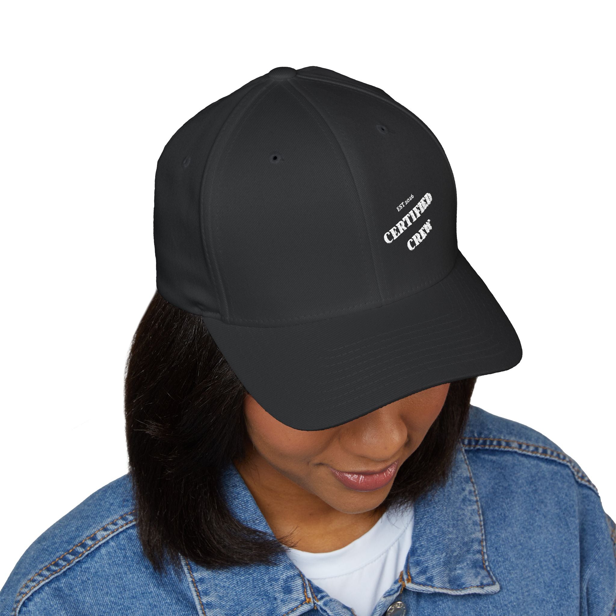 Certified Crew Closed-Back Structured Cap (Embroidery)