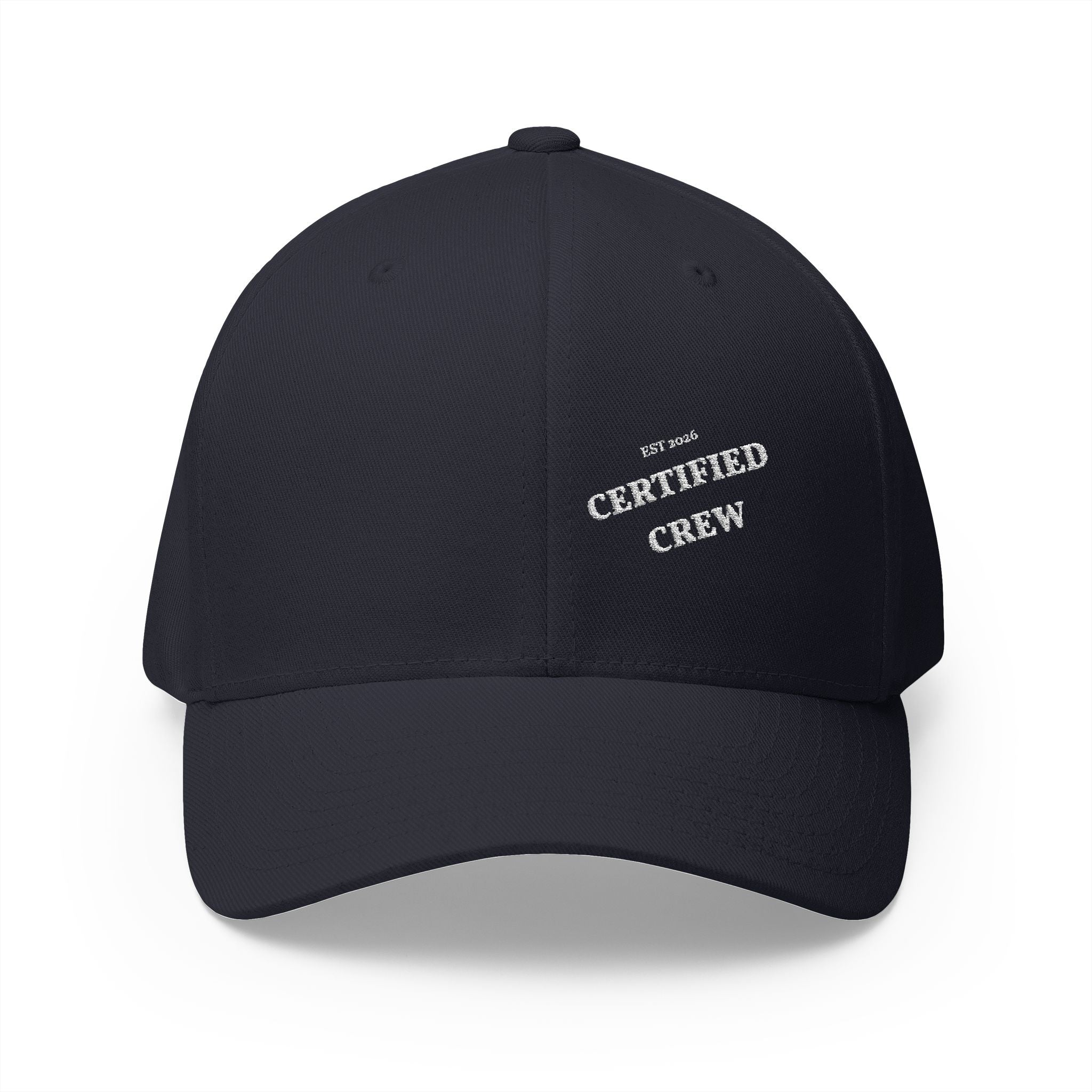 Certified Crew Closed-Back Structured Cap (Embroidery)
