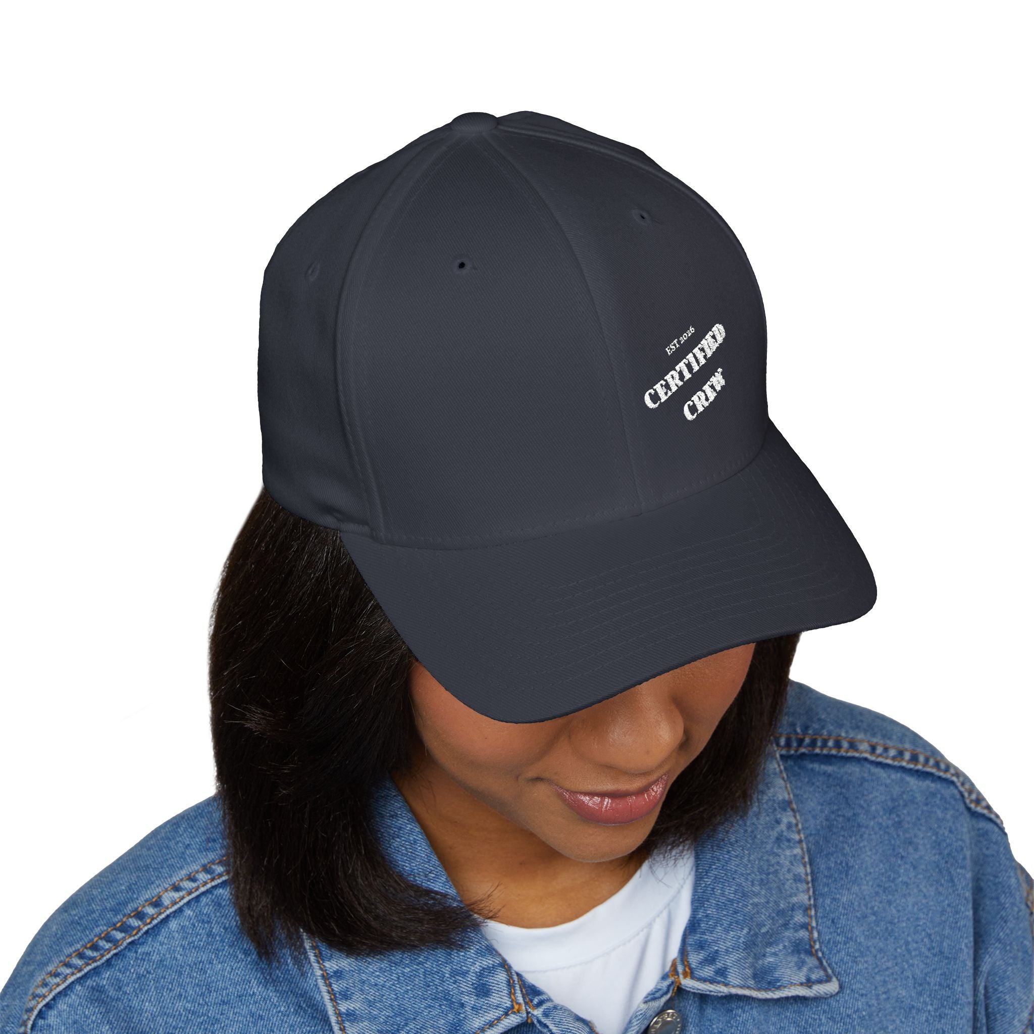 Certified Crew Closed-Back Structured Cap (Embroidery)